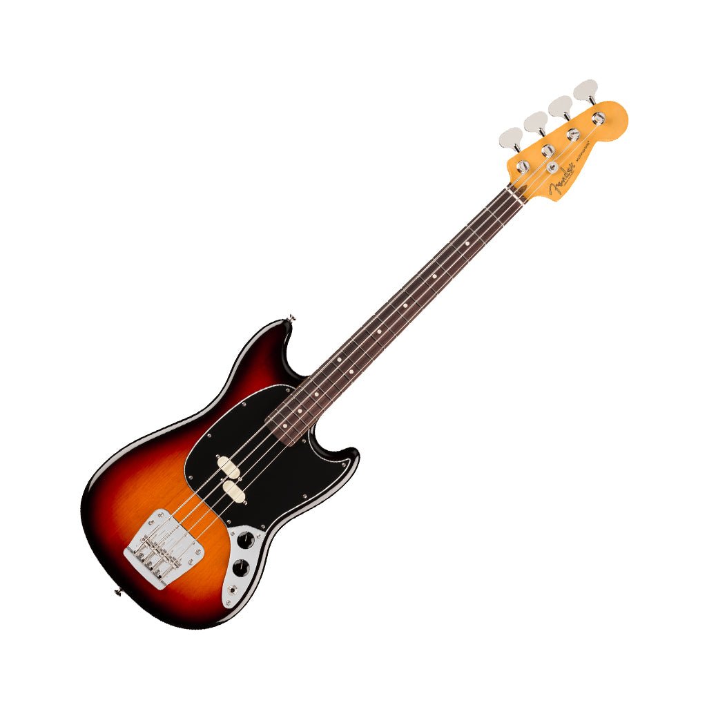 Fender American Professional Classic Mustang Bass - 3-Colour Sunburst, Rosewood Fingerboard Bass Guitars Sky Music