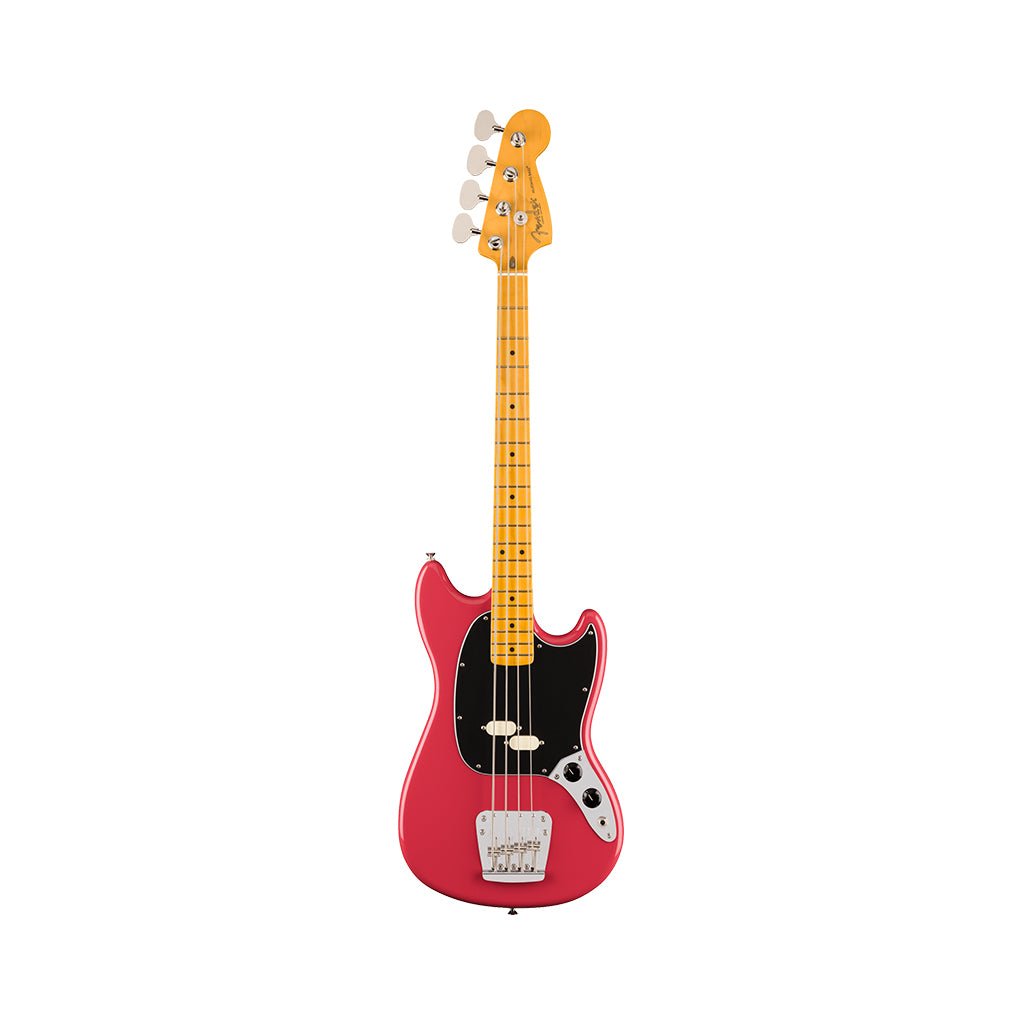 Fender American Professional Classic Mustang Bass - Faded Dakota Red, Maple Fingerboard Bass Guitars Sky Music