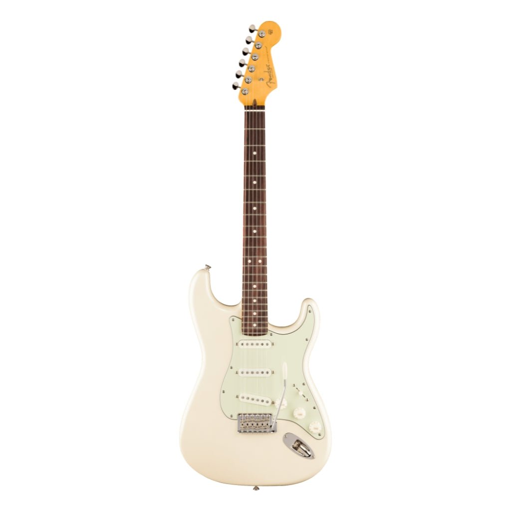 Fender American Professional Classic Stratocaster Electric Guitar - Olympic Pearl, Rosewood Fingerboard Electric Guitars Sky Music