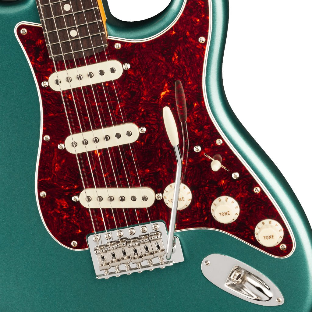 Fender American Professional Classic Stratocaster - Faded Sherwood Green Metallic, Rosewood Fingerboard Electric Guitars Sky Music