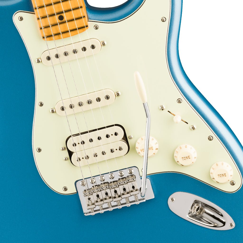 Fender American Professional Classic Stratocaster HSS - Faded Lake Placid Blue, Maple Fingerboard Electric Guitars Sky Music