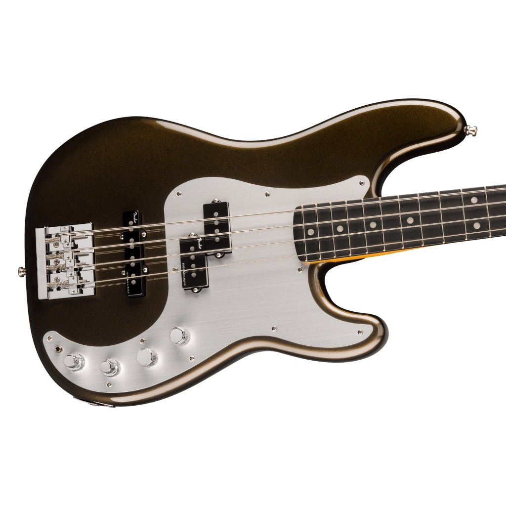 Fender American Ultra II Ebony Fingerboard Precision Bass - Texas Tea Bass Guitars Sky Music