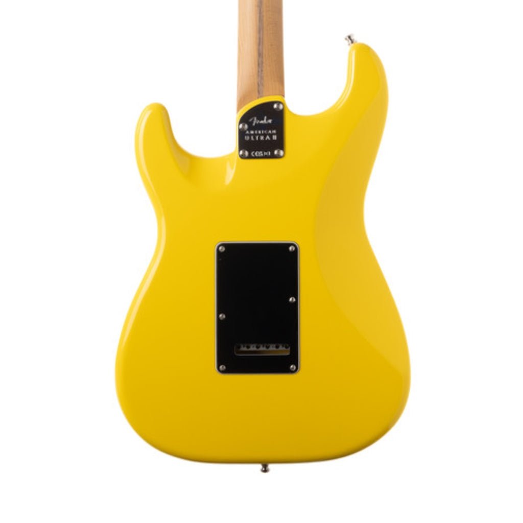 Fender American Ultra II Limited Edition Stratocaster HSS Roasted Maple Neck - Graffiti Yellow Electric Guitars Sky Music