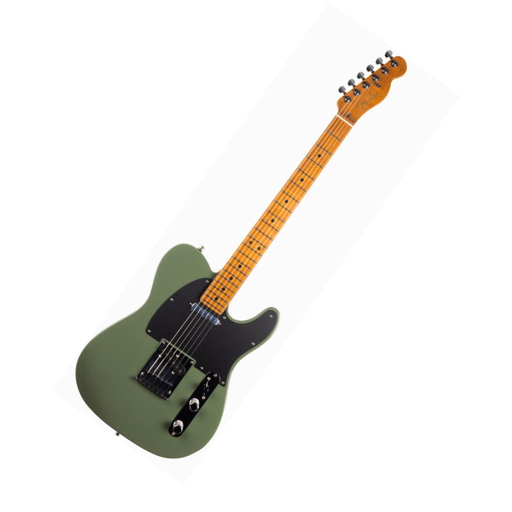 Fender American Ultra II Limited Edition Telecaster Roasted Maple Neck - Antique Olive Electric Guitars Sky Music