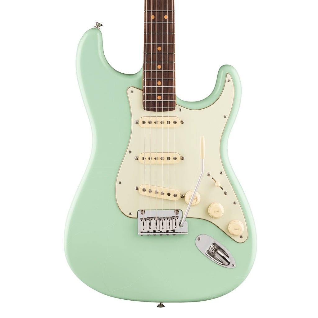 Fender American Ultra Luxe Vintage '60s Stratocaster - Surf Green, Rosewood Fingerboard Electric Guitars Sky Music