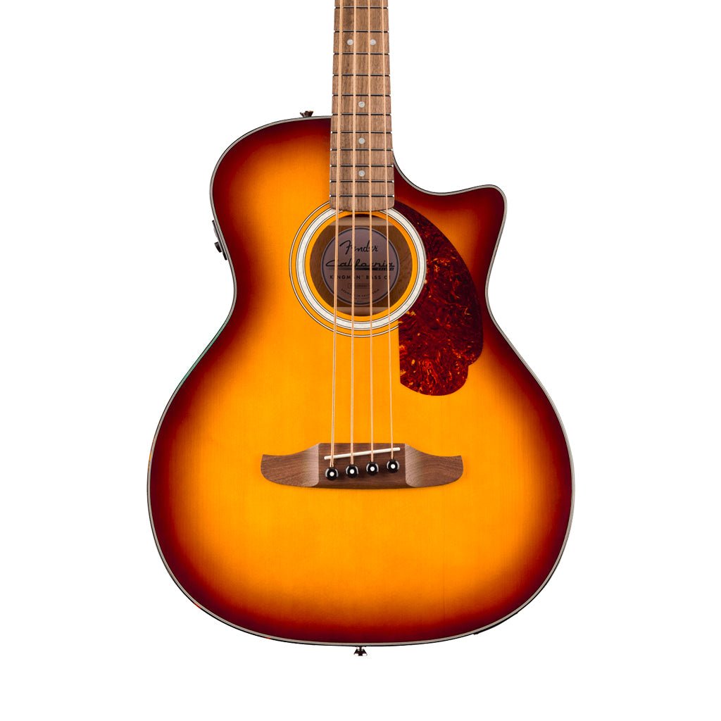 Fender California Deluxe Kingman CE Acoustic-Electric Bass - Honey Sunburst Bass Guitars Sky Music
