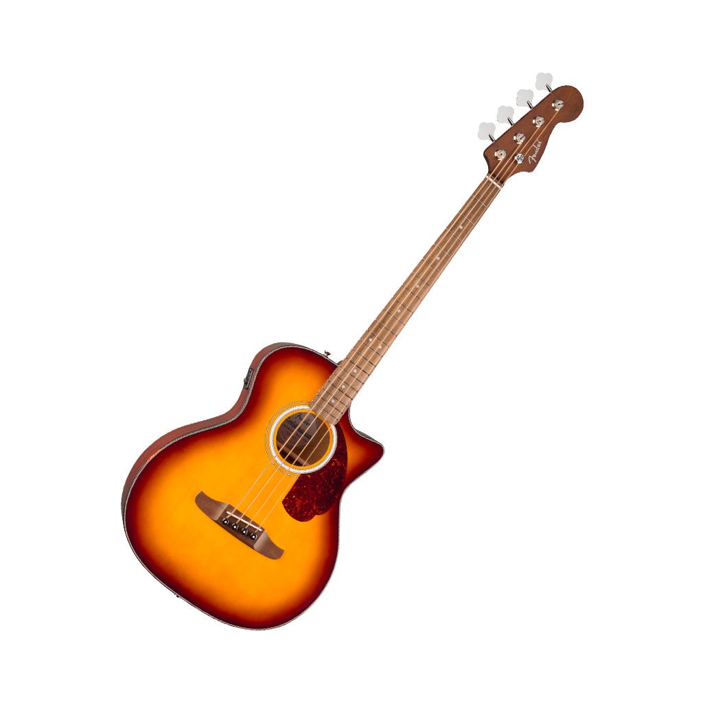 Fender California Deluxe Kingman CE Acoustic-Electric Bass - Honey Sunburst Bass Guitars Sky Music