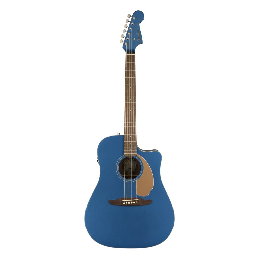 Fender California Redondo Player Acoustic Guitar - Belmont Blue, Walnut Fingerboard Acoustic Guitars Sky Music