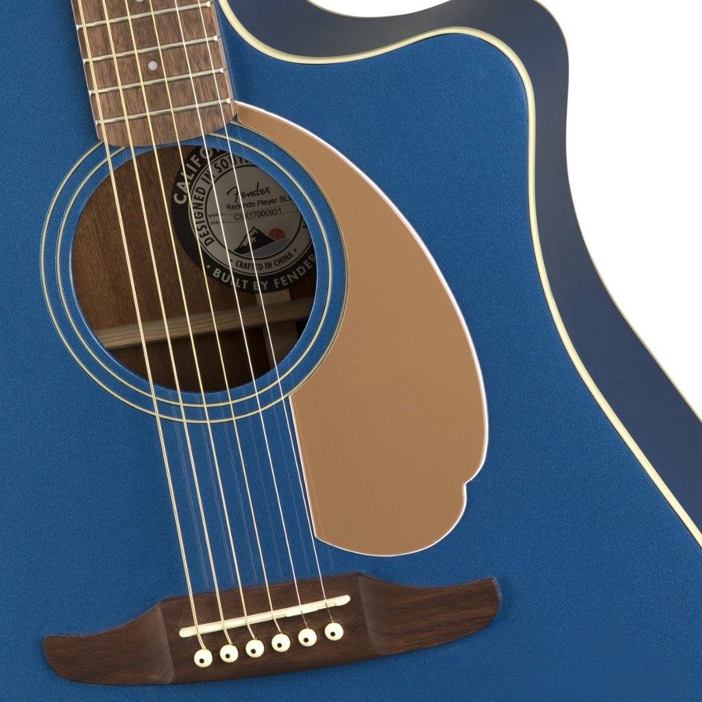 Fender California Redondo Player Acoustic Guitar - Belmont Blue, Walnut Fingerboard Acoustic Guitars Sky Music