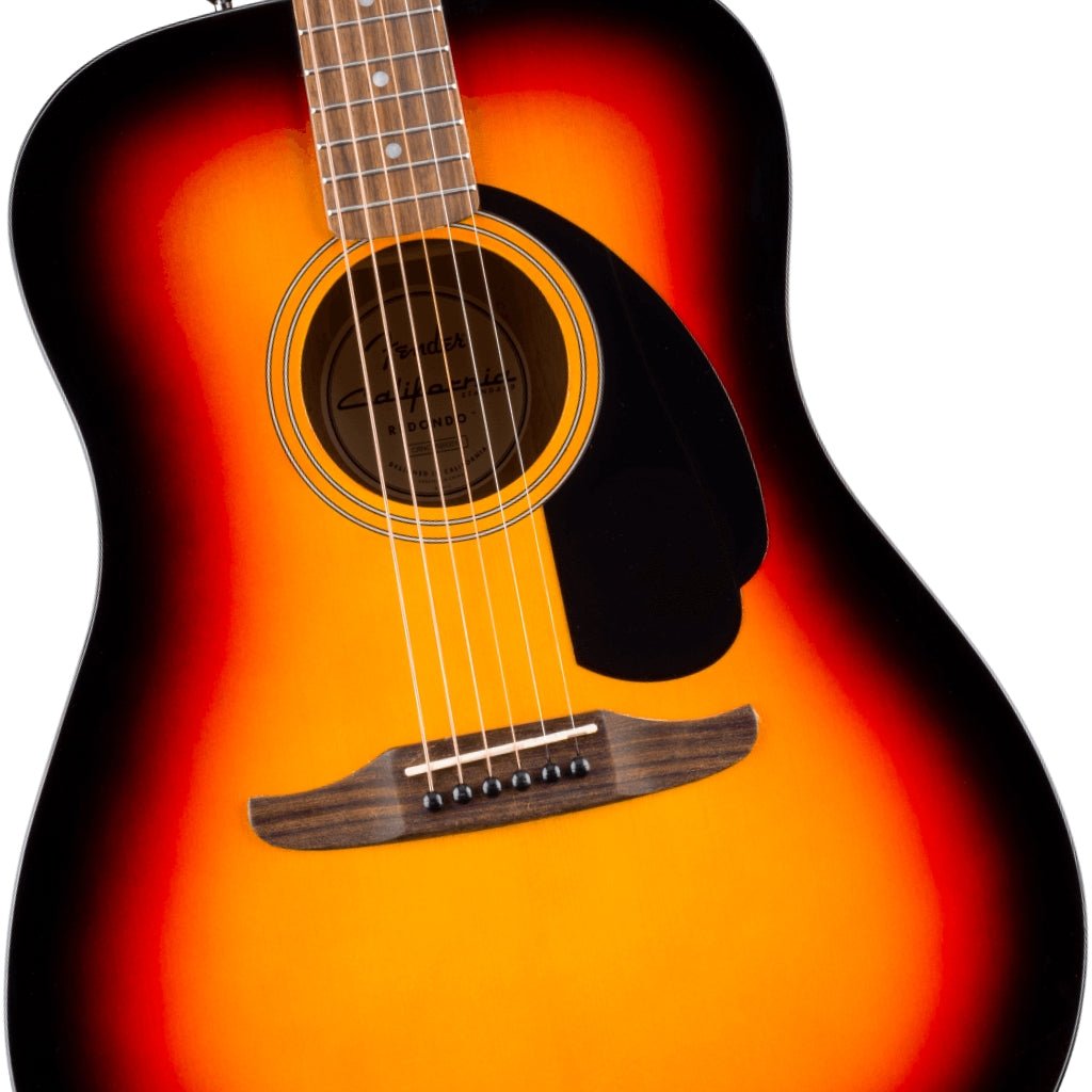 Fender California Standard Redondo Acoustic Guitar - 3-Color Sunburst, Spruce Top Acoustic Guitars Sky Music