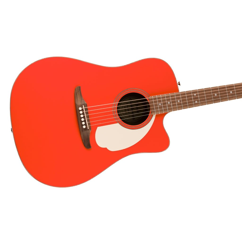 Fender California Standard Redondo CE Acoustic-Electric Guitar - Fiesta Red, Spruce Top Acoustic Guitars Sky Music