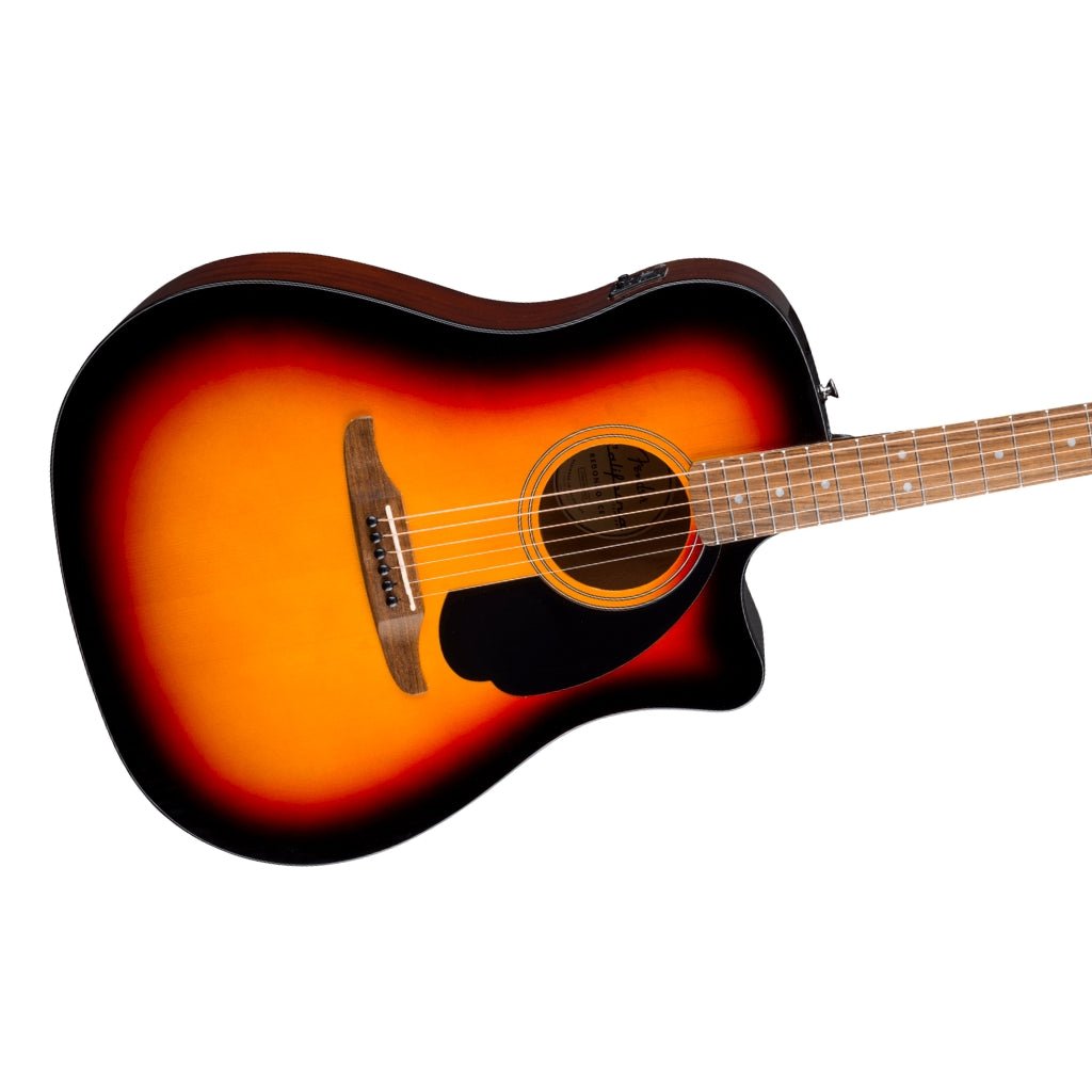 Fender California Standard Redondo CE Acoustic Guitar - 3-Color Sunburst, Spruce Top Acoustic Guitars Sky Music