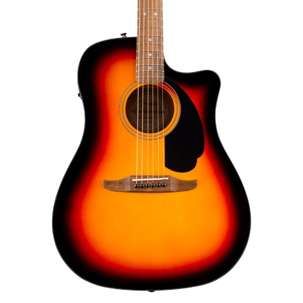 Fender California Standard Redondo CE Acoustic Guitar - 3-Color Sunburst, Spruce Top Acoustic Guitars Sky Music