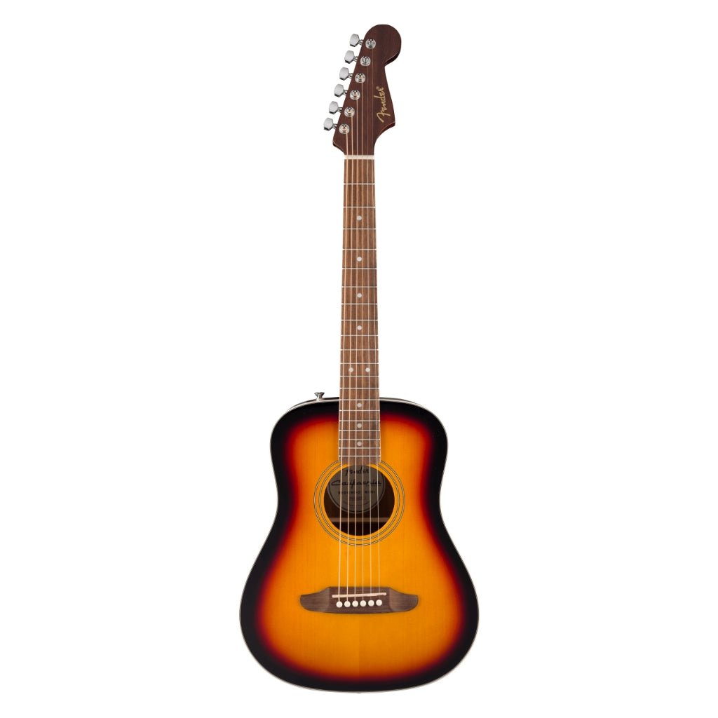 Fender California Standard Redondo Mini Acoustic Guitar - 3-Color Sunburst, Spruce Top Acoustic Guitars Sky Music