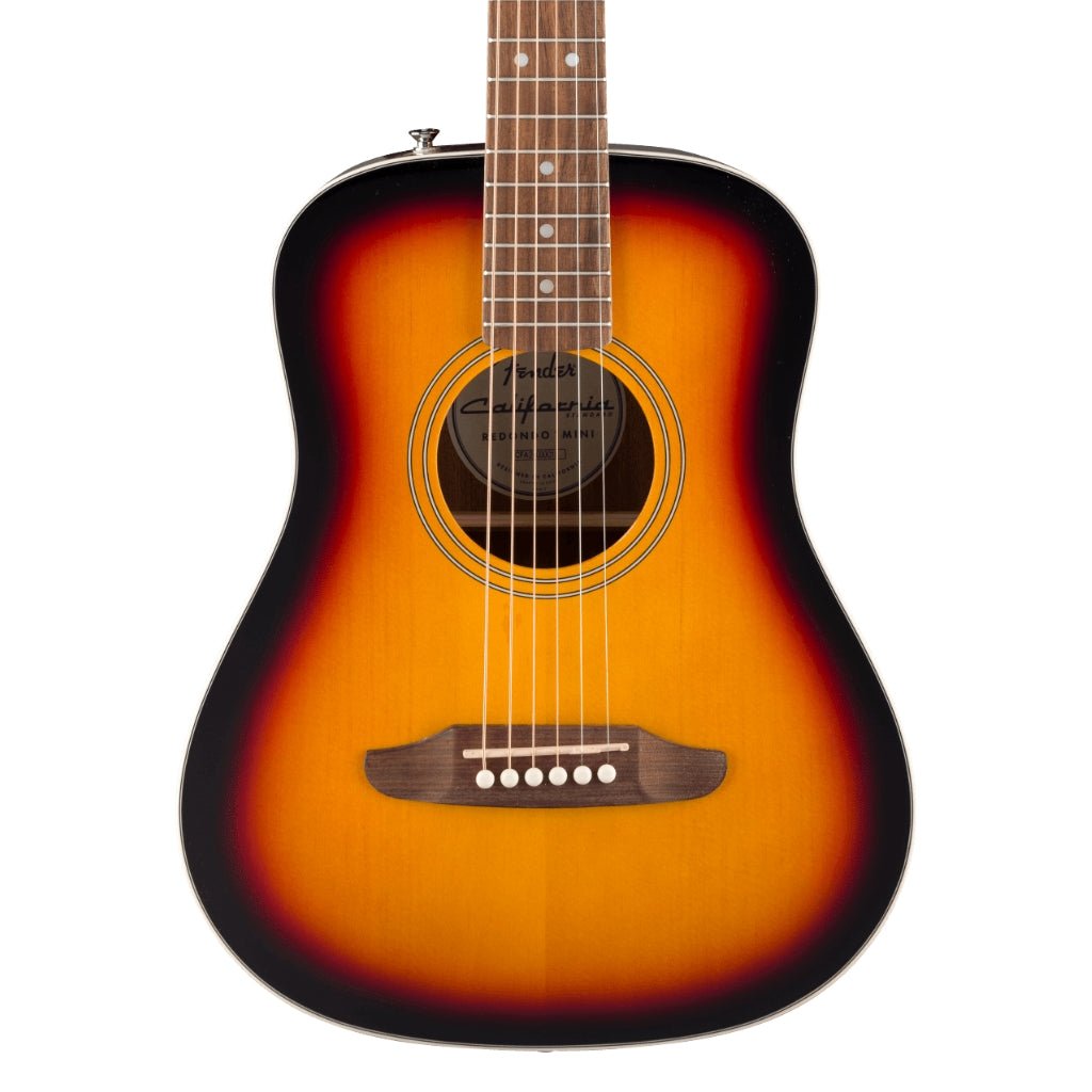 Fender California Standard Redondo Mini Acoustic Guitar - 3-Color Sunburst, Spruce Top Acoustic Guitars Sky Music