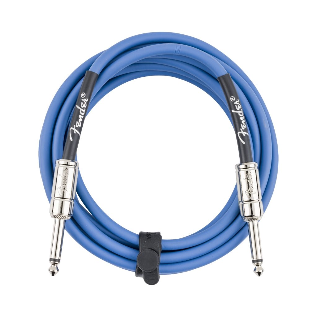 Fender Contour Series Instrument Cable - Lake Placid Blue, 10 feet Instrument Cables Sky Music