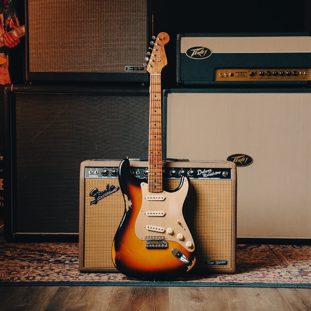Fender Custom Shop 1956 Stratocaster Closet Classic Electric Guitar - 2-Tone Sunburst Electric Guitars Sky Music