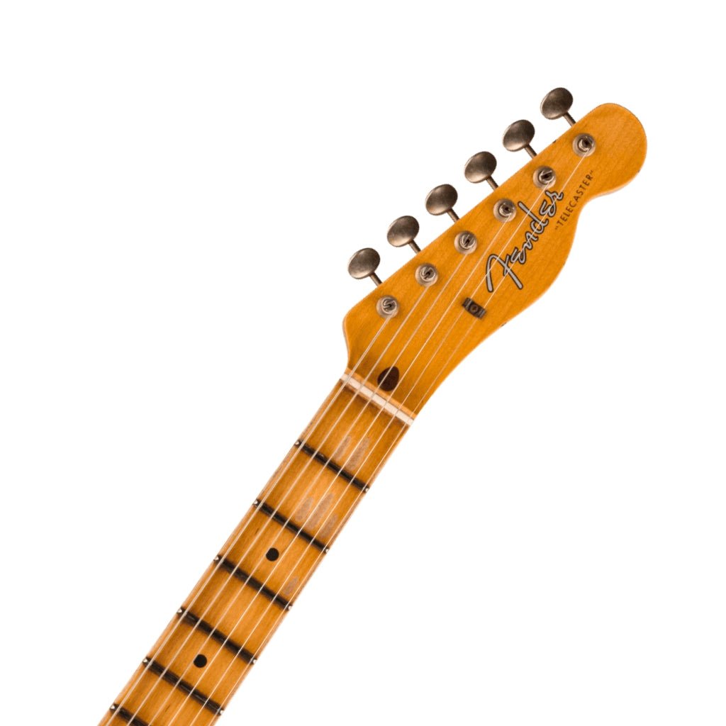 Fender Custom Shop 1959 Telecaster Journeyman Relic - Faded Aged Chocolate 3 colour Sunburst Electric Guitars Sky Music