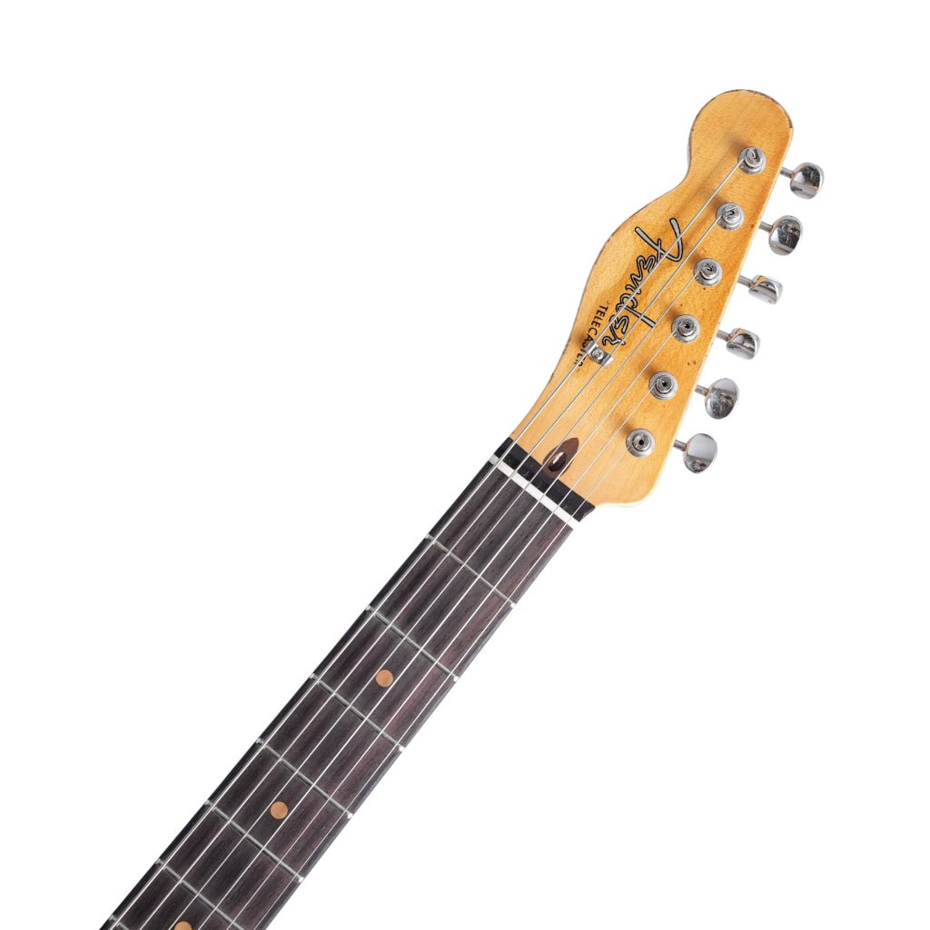 Fender Custom Shop 1960 Stratocaster w/Reverse Telecaster Peg Heavy Relic Electric Guitar - Black over 3-Color Sunburst - Masterbuilt by Greg Fessler Electric Guitars Sky Music