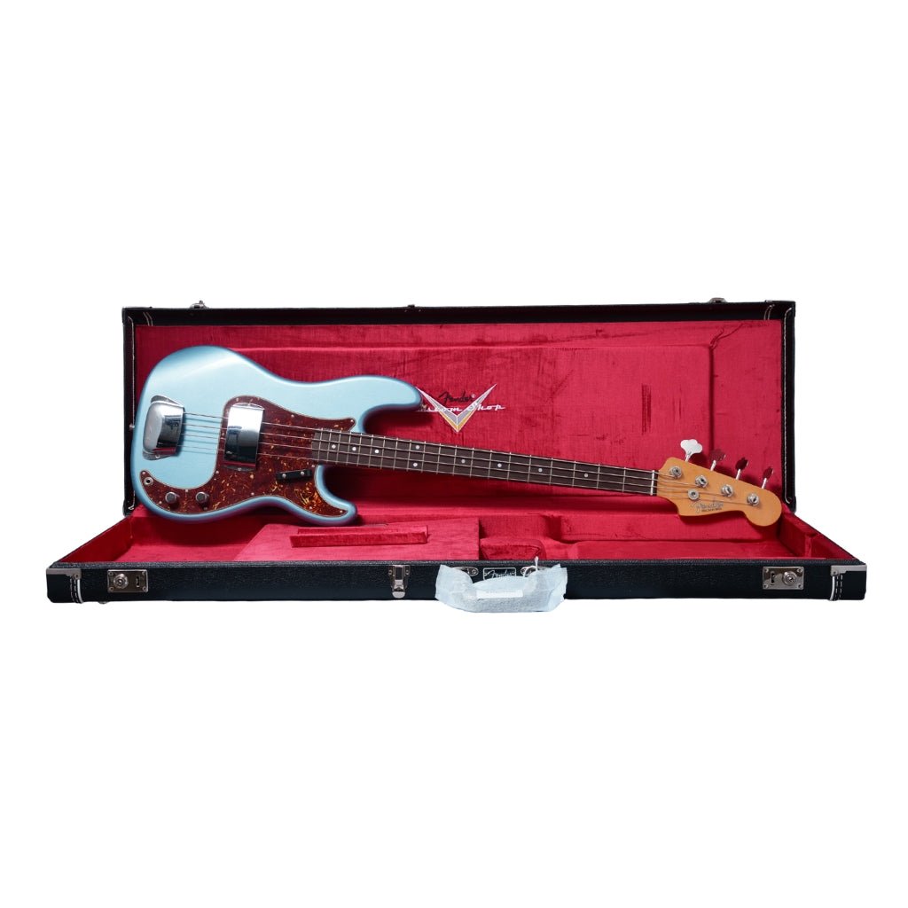 Fender Custom Shop 1965 Precision Bass DLX Closet Classic - Blue Agave Bass Guitars Sky Music