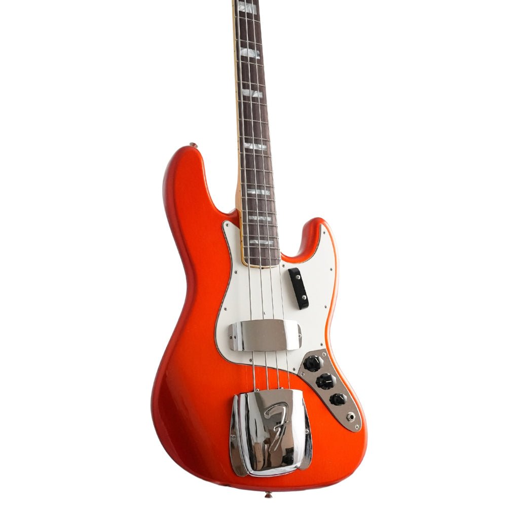 Fender Custom Shop 1966 Jazz Bass Deluxe Closet Classic - Candy Tangerine Bass Guitars Sky Music