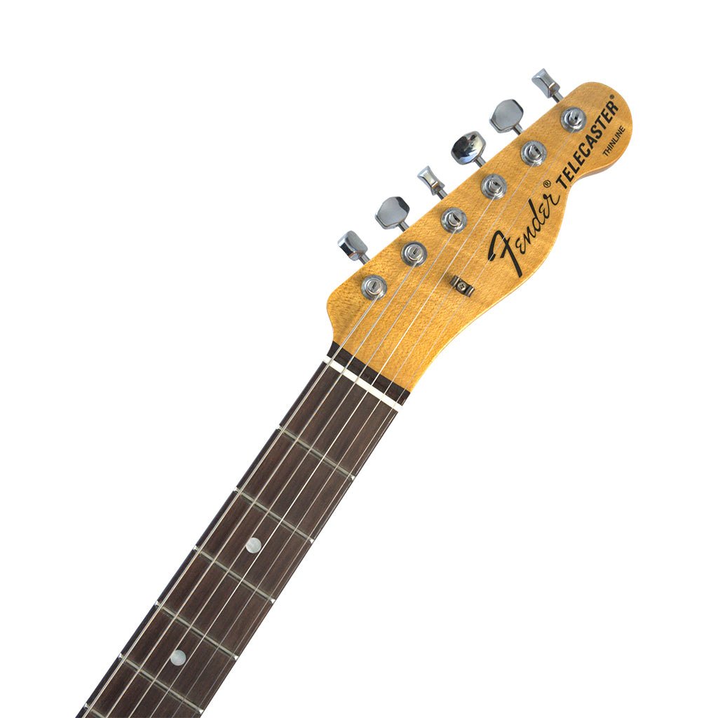 Fender Custom Shop 70s Telecaster Thinline Roadworn Journeyman Electric Guitar - Aged Olympic White Electric Guitars Sky Music
