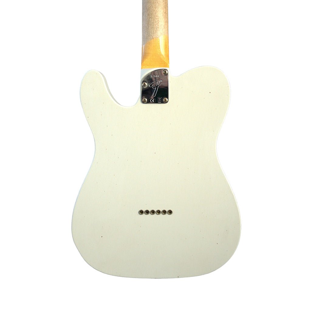 Fender Custom Shop 70s Telecaster Thinline Roadworn Journeyman Electric Guitar - Aged Olympic White Electric Guitars Sky Music
