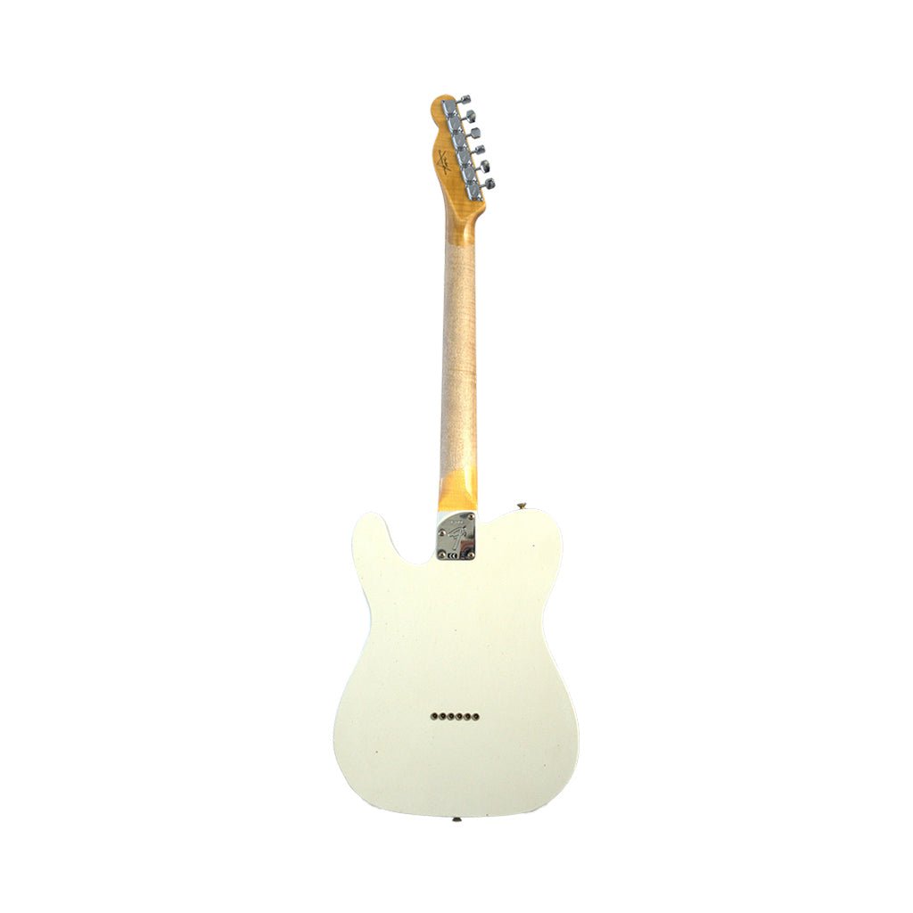 Fender Custom Shop 70s Telecaster Thinline Roadworn Journeyman Electric Guitar - Aged Olympic White Electric Guitars Sky Music