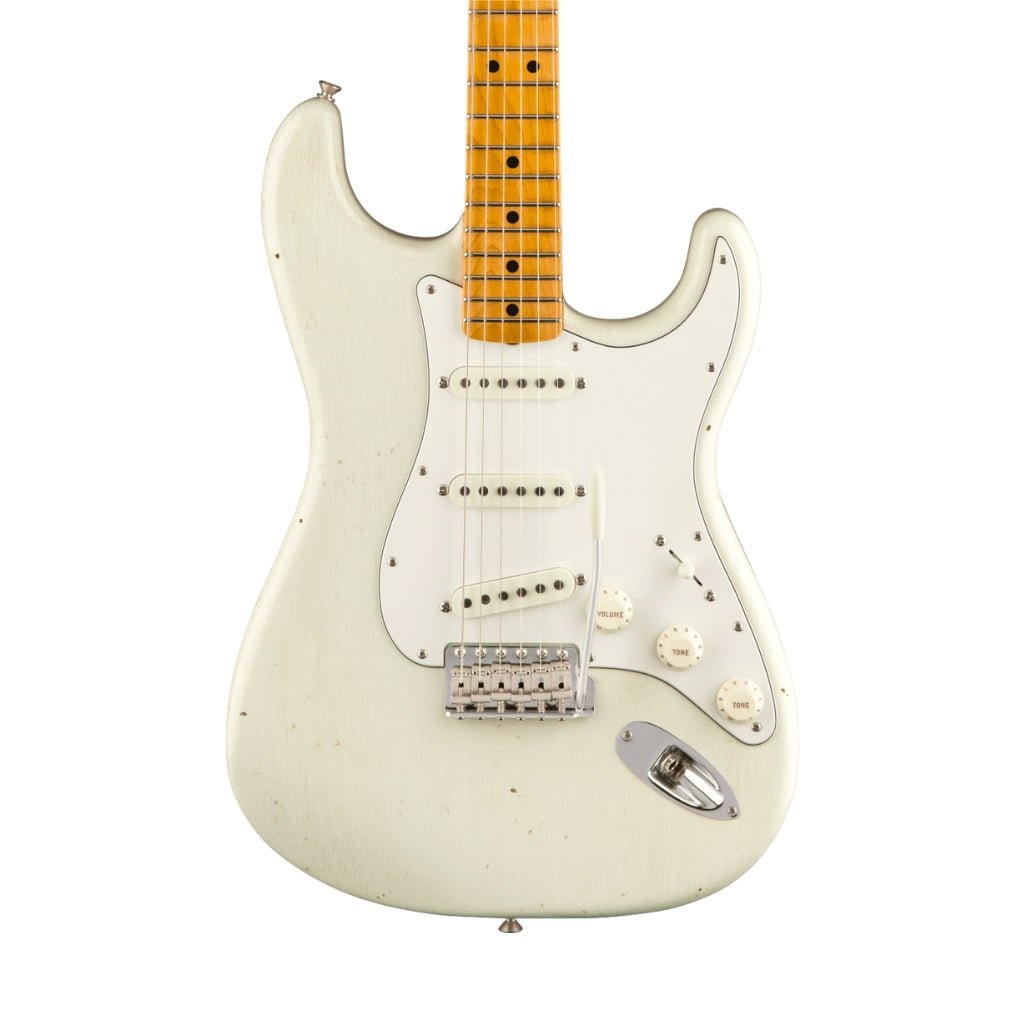 Fender Custom Shop Jimi Hendrix Voodoo Child Strat Journeyman Relic - Olympic White Electric Guitars Sky Music