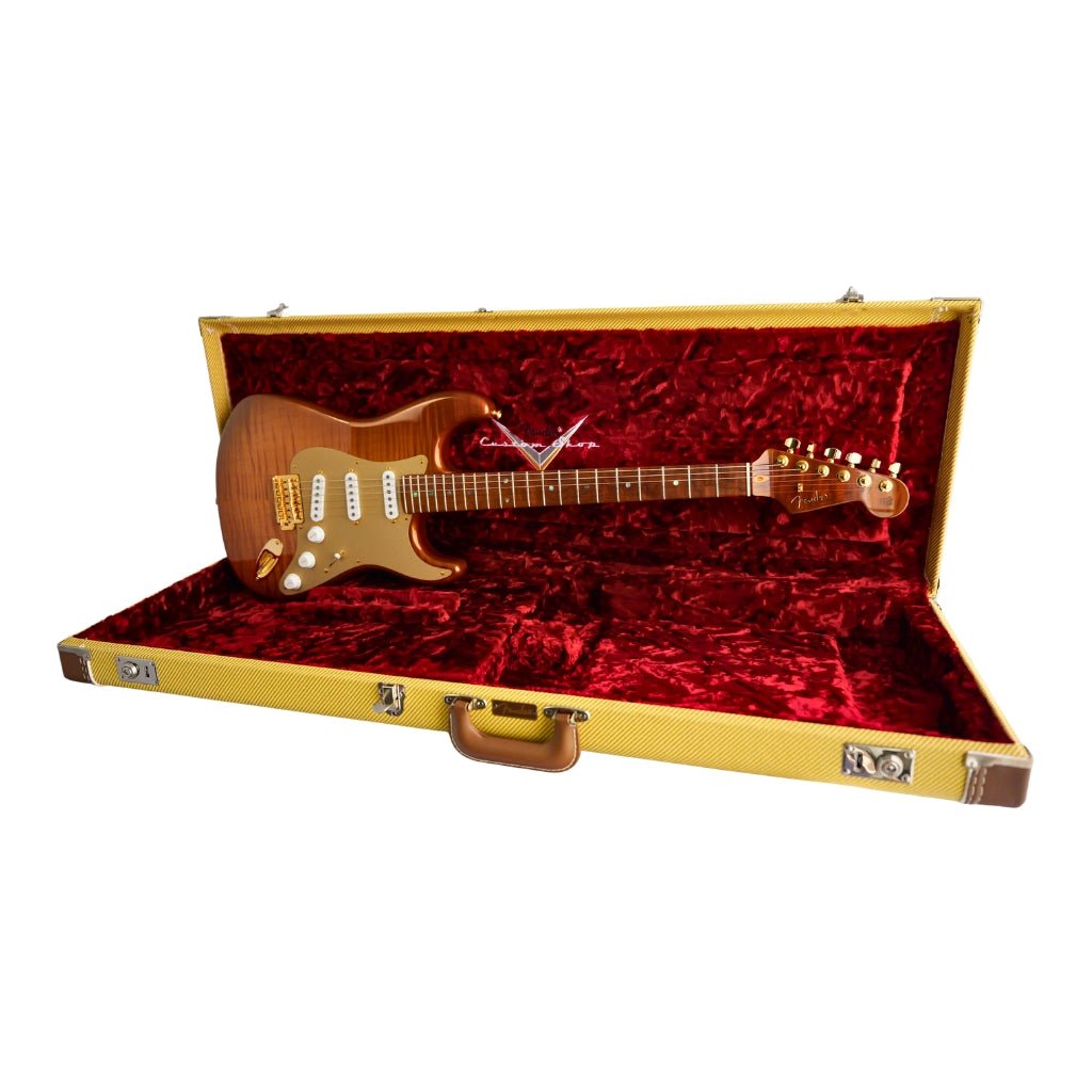Fender Custom Shop Masterbuilt Dennis Galuszka 1956 Stratocaster NOS - Bronze Burst Electric Guitars Sky Music