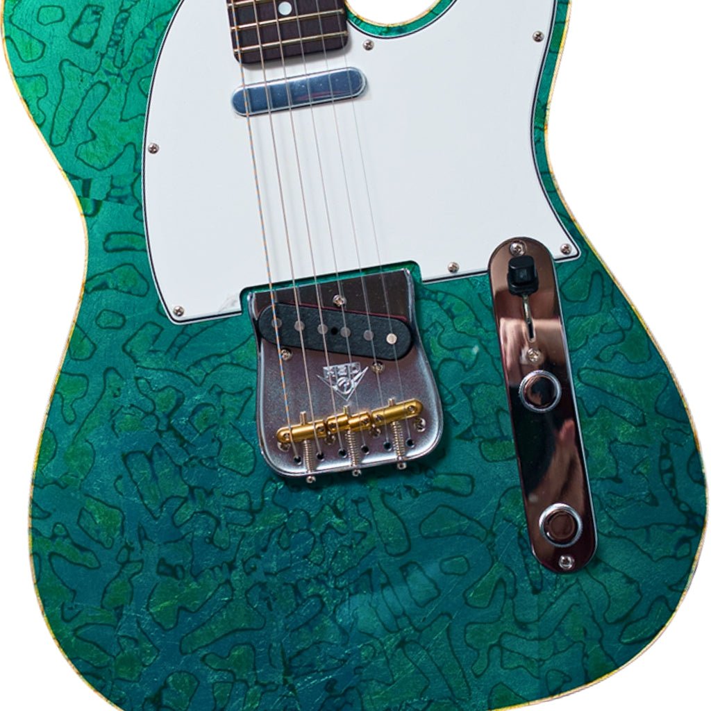 Fender Custom Shop Masterbuilt Telecaster NOS Foil Top by David Brown - Bronze Back Electric Guitars Sky Music