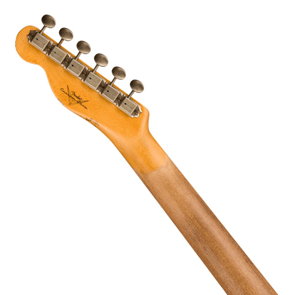 Fender Custom Shop Time Machine '60 Tele Custom - Heavy Relic, Aged Inca Silver Electric Guitars Sky Music