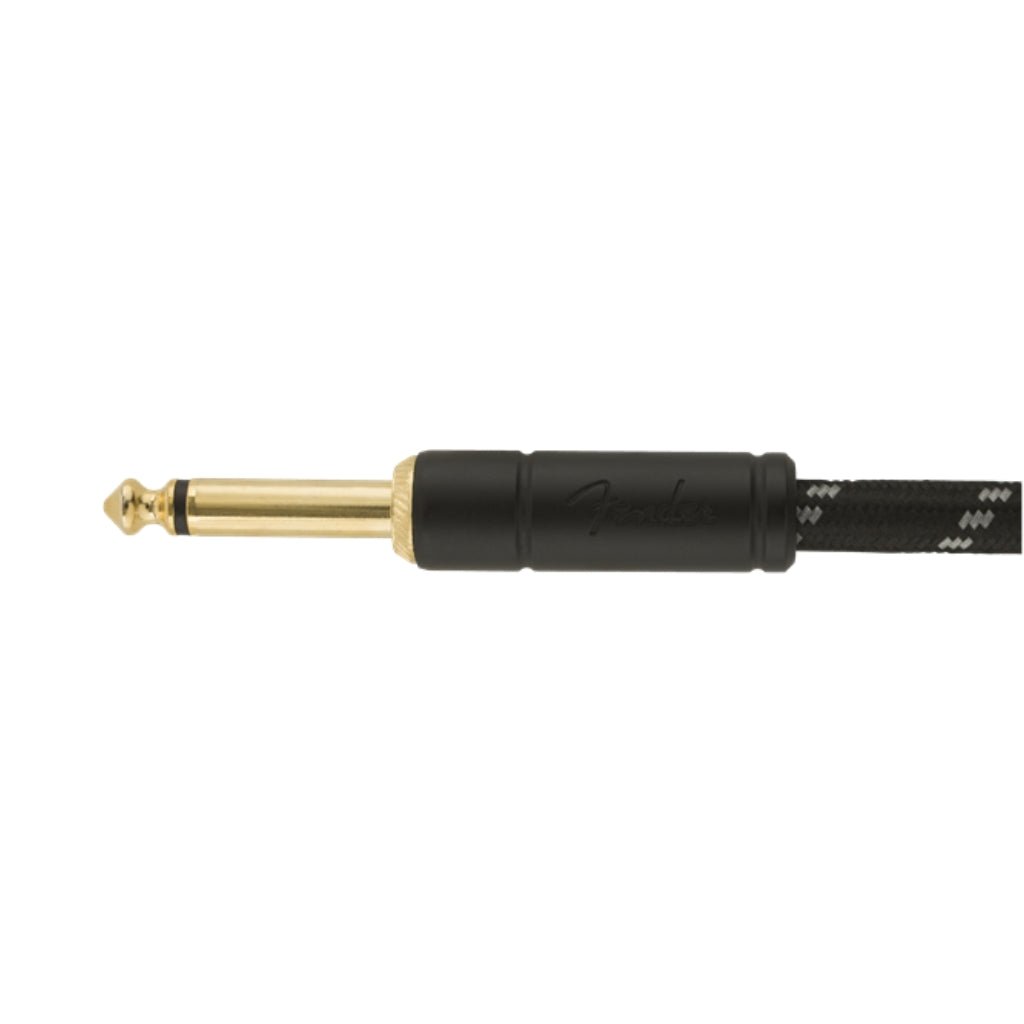 Fender Deluxe Series Instrument Cable - Straight/Straight, 15', Black Tweed Other Sky Music