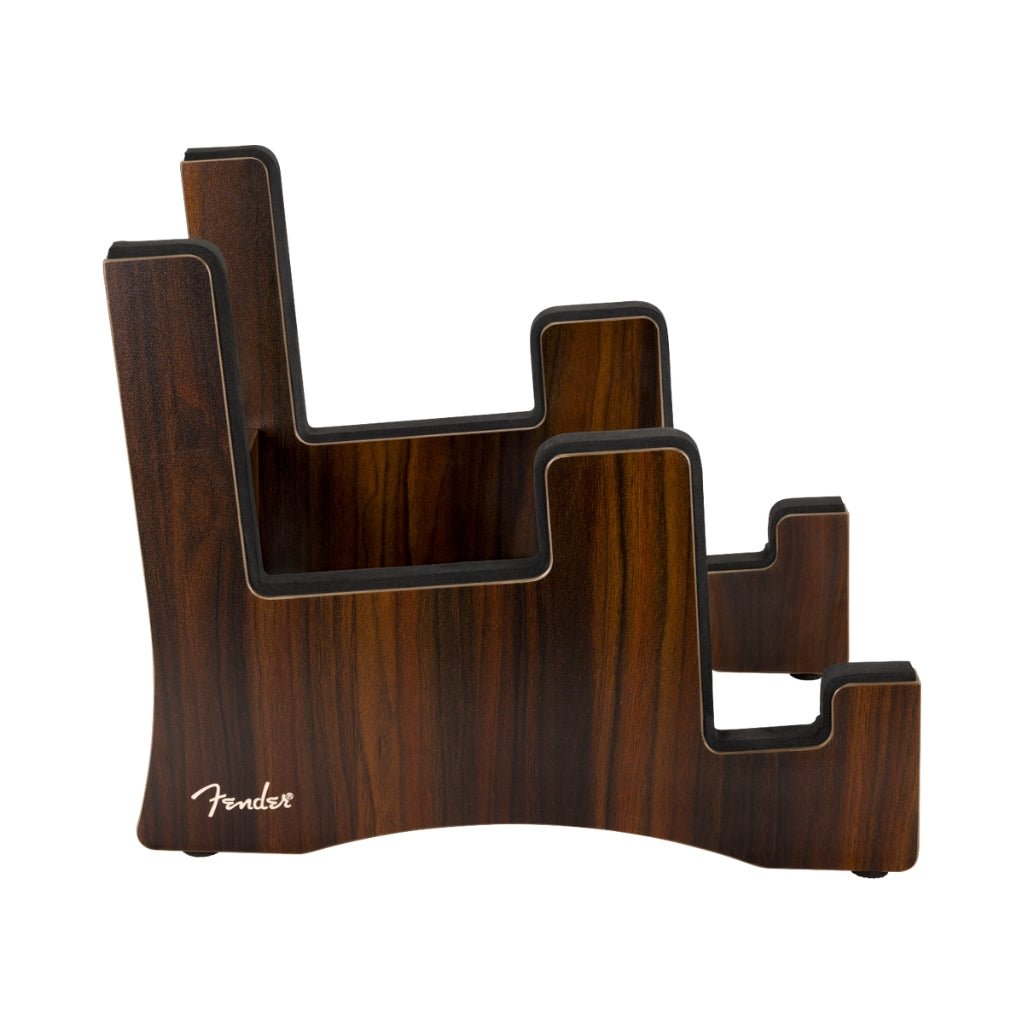 Fender Deluxe Wooden 2-Tier Multi Stand - Walnut Guitar Stands Sky Music