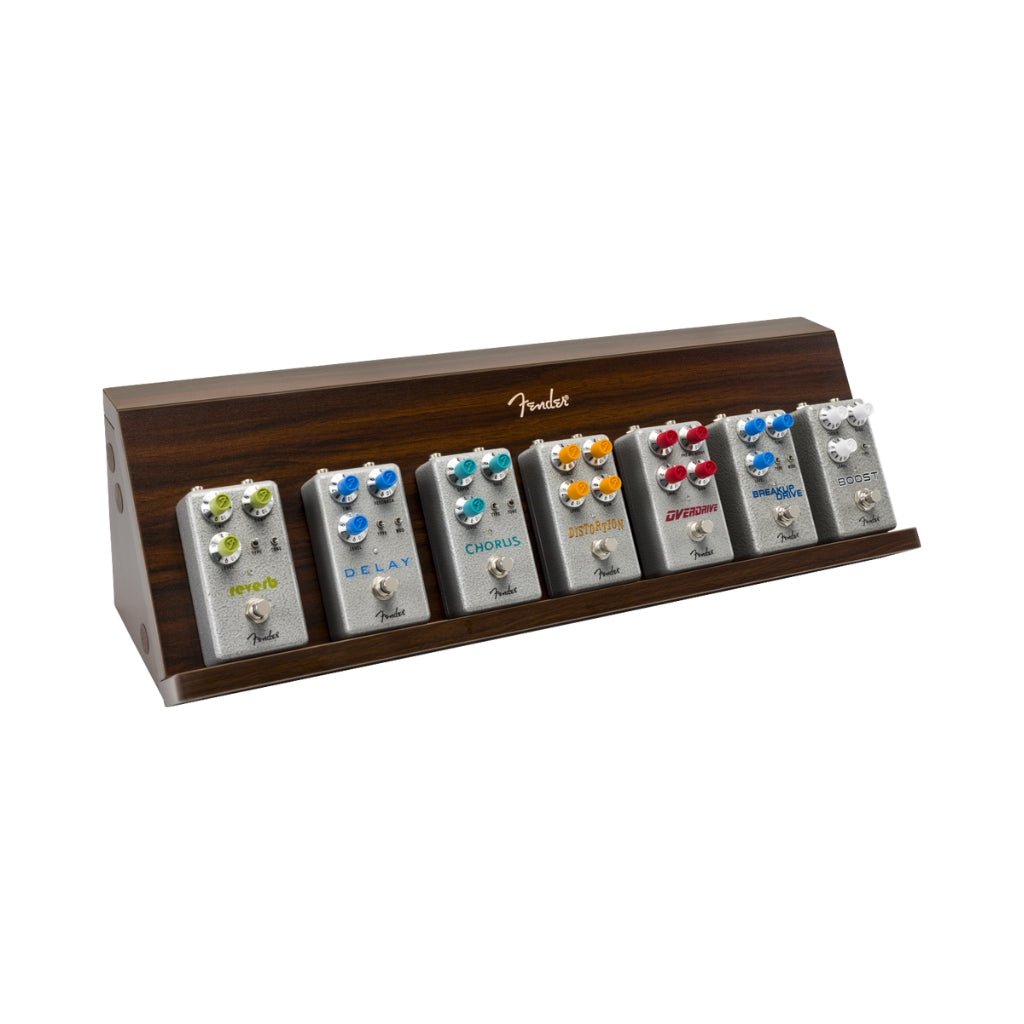Fender Deluxe Wooden Pedal Shelf - Walnut Pedal & Pedalboard Accessories Sky Music