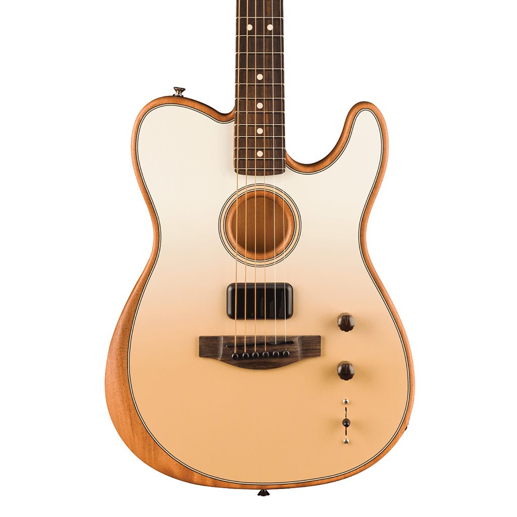 Fender Finneas Signature Acoustasonic Player Telecaster with Rosewood Fingerboard - Cappuccino Fade Acoustic Guitars Sky Music