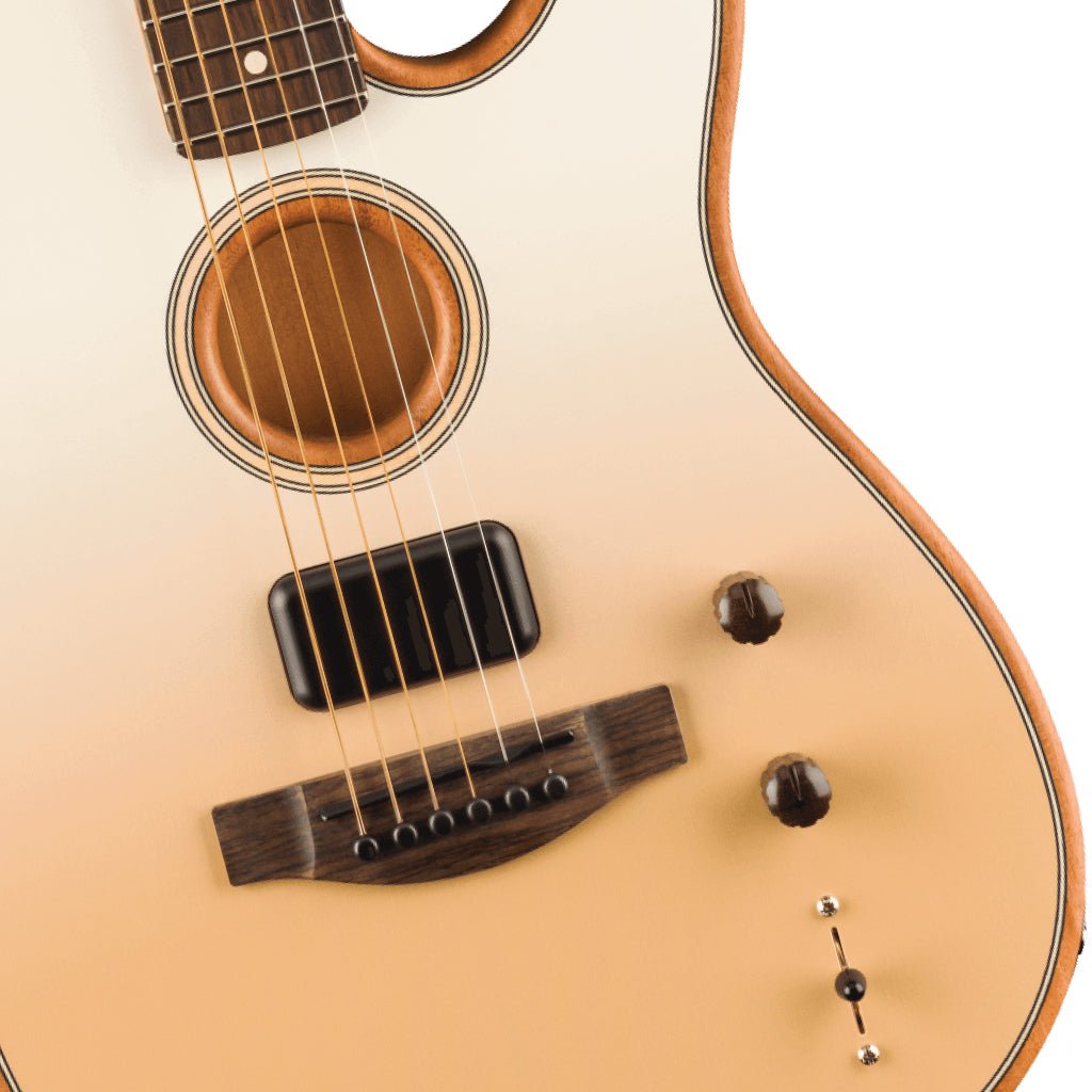 Fender Finneas Signature Acoustasonic Player Telecaster with Rosewood Fingerboard - Cappuccino Fade Acoustic Guitars Sky Music