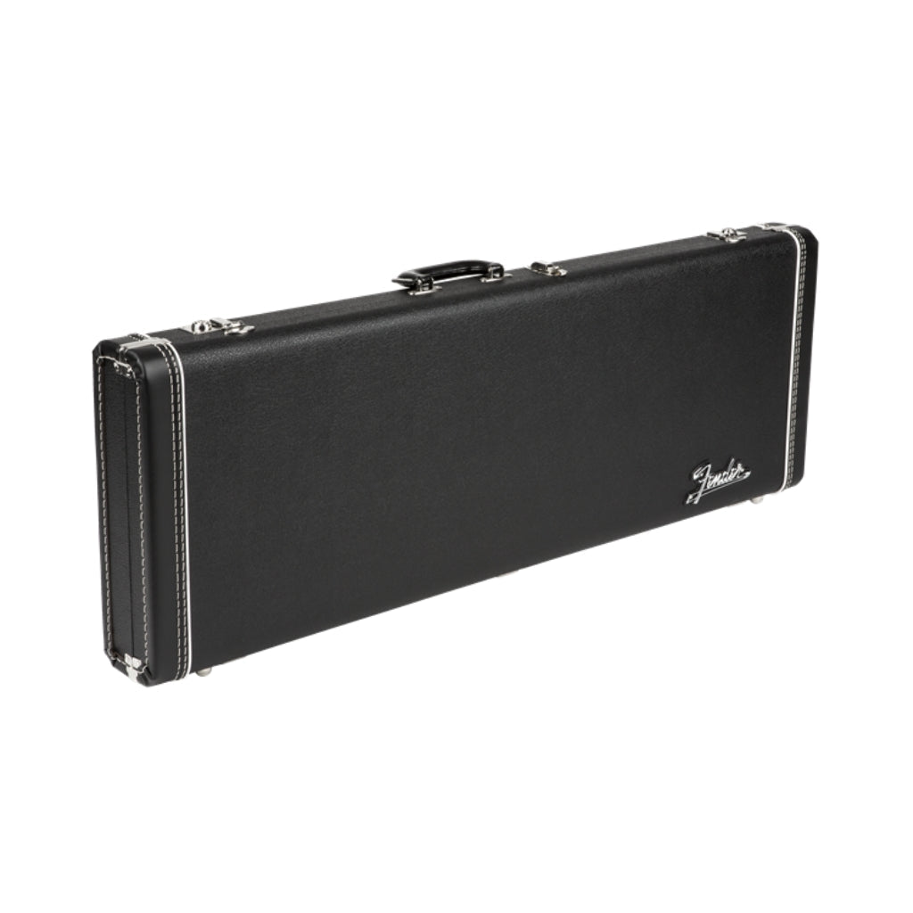 Fender G&G Deluxe Strat/Tele Hardshell Case - Left Handed, Black with Orange Plush Interior Electric Guitar Cases & Gigbags Sky Music