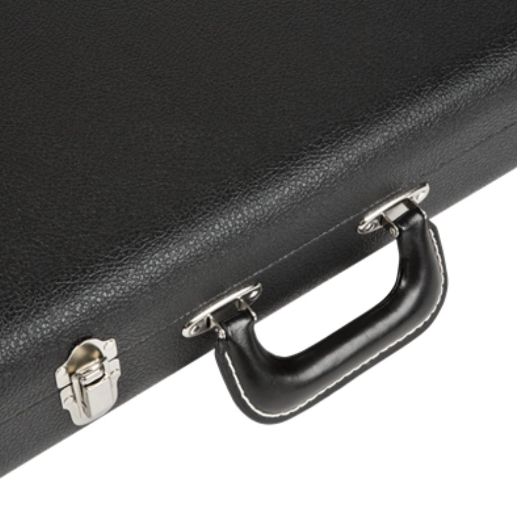 Fender G&G Deluxe Strat/Tele Hardshell Case - Left Handed, Black with Orange Plush Interior Electric Guitar Cases & Gigbags Sky Music