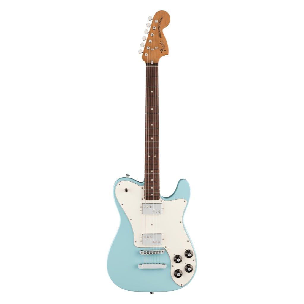 Fender Kingfish Delta Day Telecaster Deluxe Electric Guitar - Daphne Blue Electric Guitars Sky Music