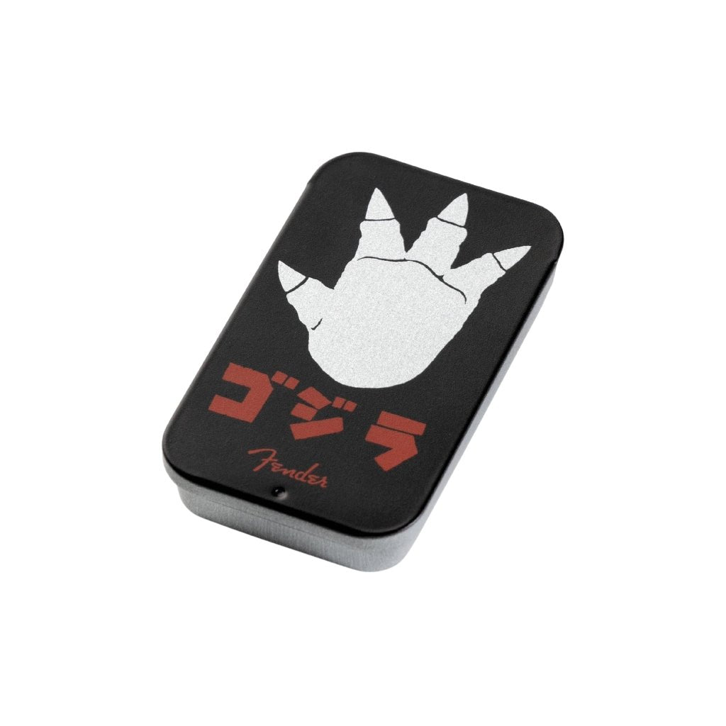 Fender Limited Edition 12 Godzilla Picks & Collectible Tin Case Guitar Picks Sky Music