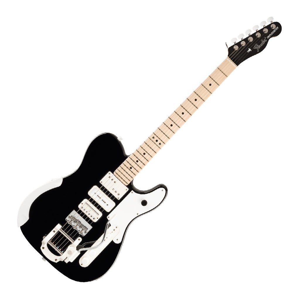 Fender Limited Edition Jack White Triplecaster Telecaster Black Electric Guitars Sky Music