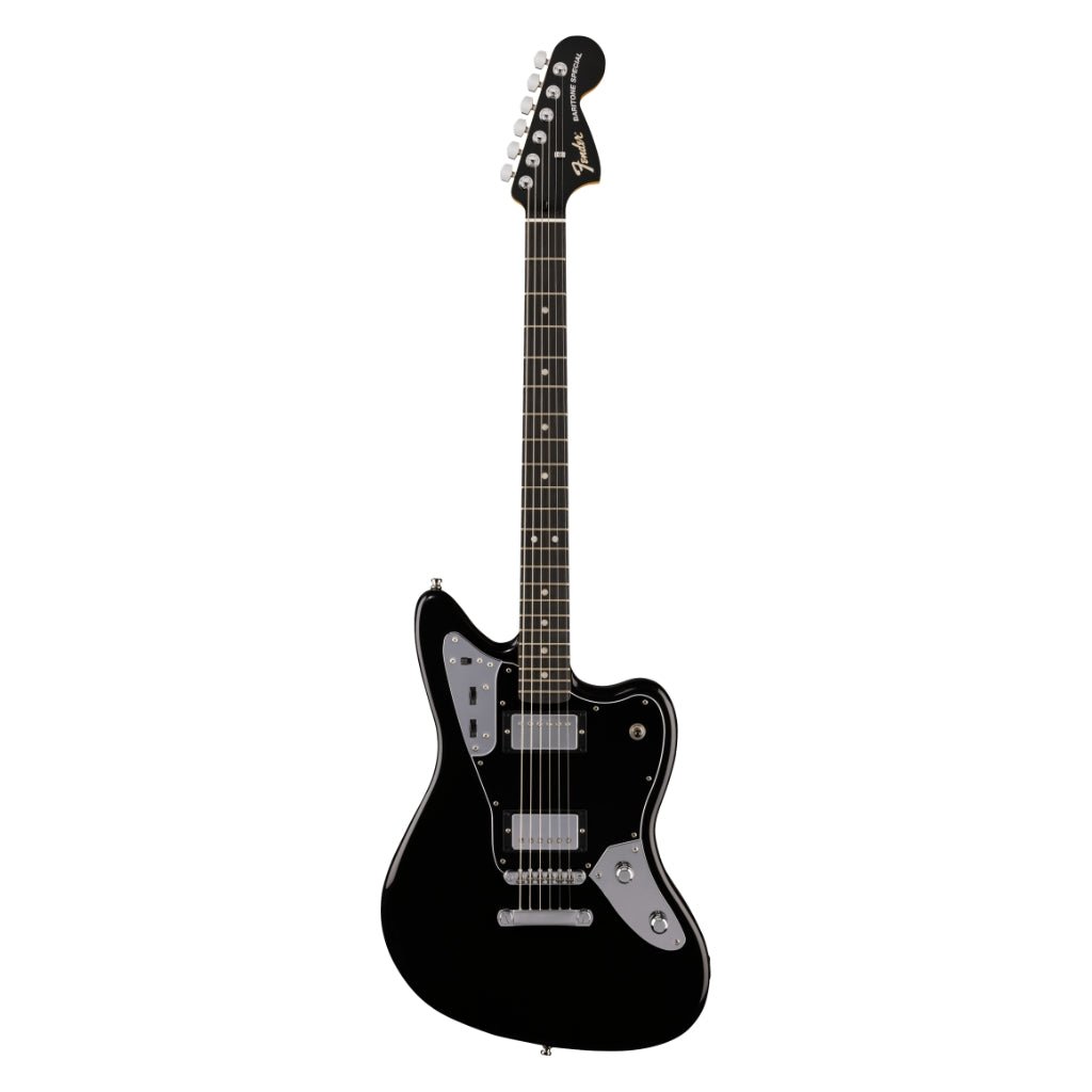 Fender Limited Edition Player Fusion Jaguar Baritone Electric Guitar - Black, Ebony Fingerboard Electric Guitars Sky Music