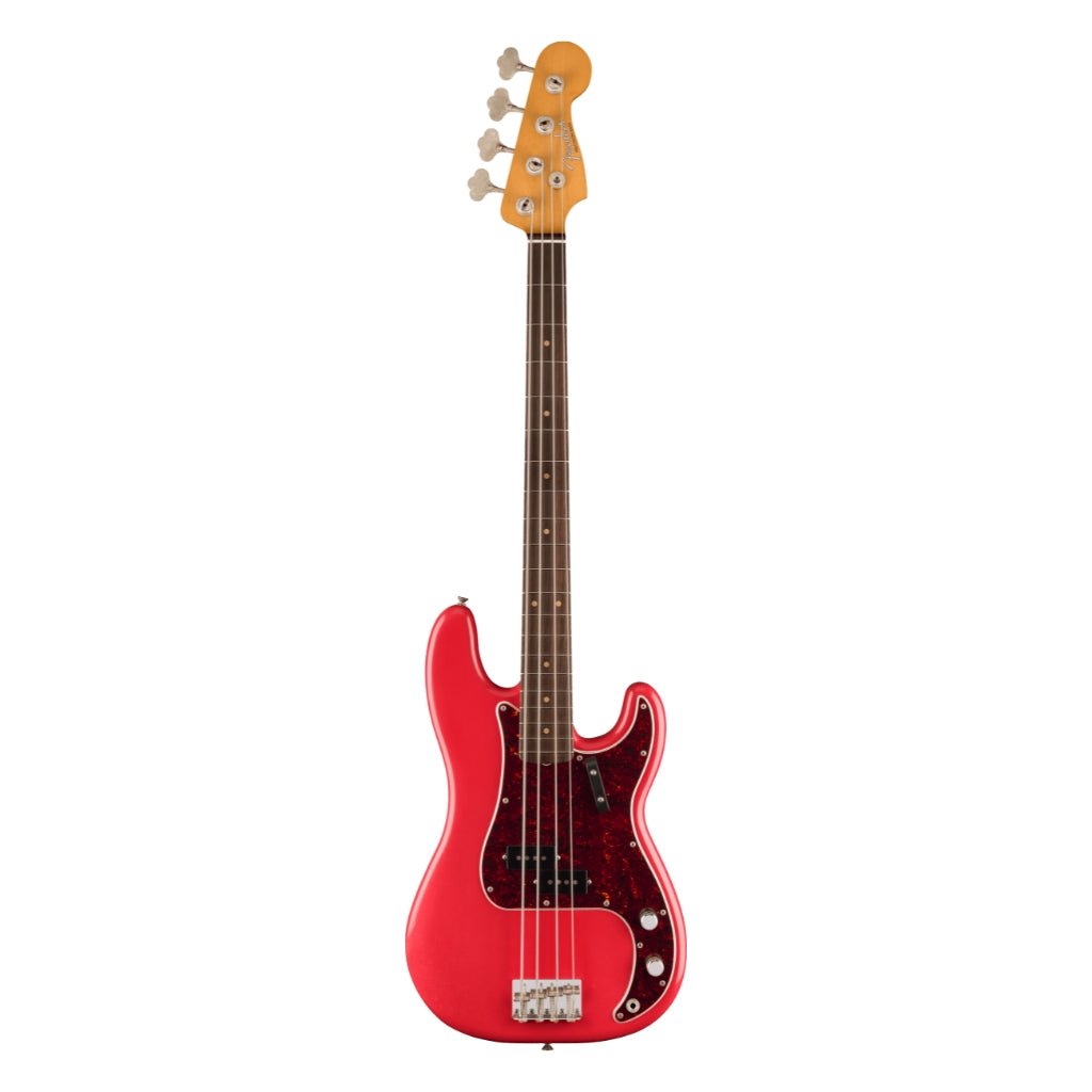 Fender Limited Edition Vintera II Road Worn '60s Precision Bass - Fiesta Red, Rosewood Fingerboard Bass Guitars Sky Music