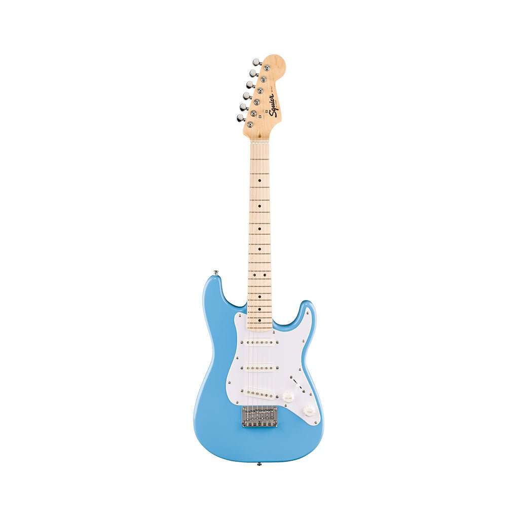 Fender Mini Stratocaster Maple Fingerboard w/White Pickguard - California Blue Electric Guitars Sky Music