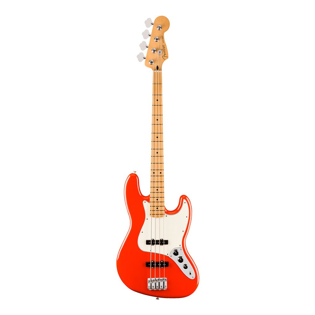 Fender Player II Jazz Bass Maple Fretboard Coral Red Bass Guitars Sky Music