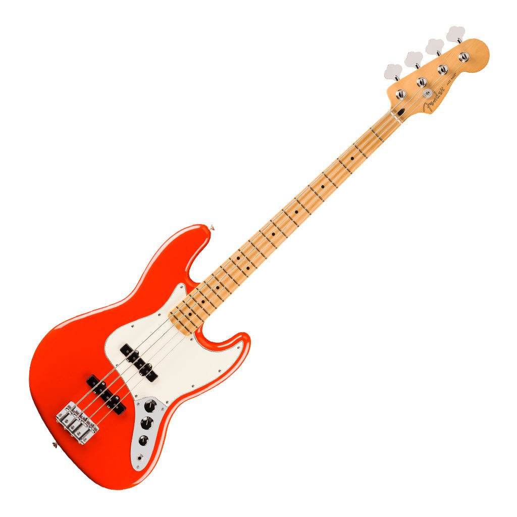 Fender Player II Jazz Bass Maple Fretboard Coral Red Bass Guitars Sky Music