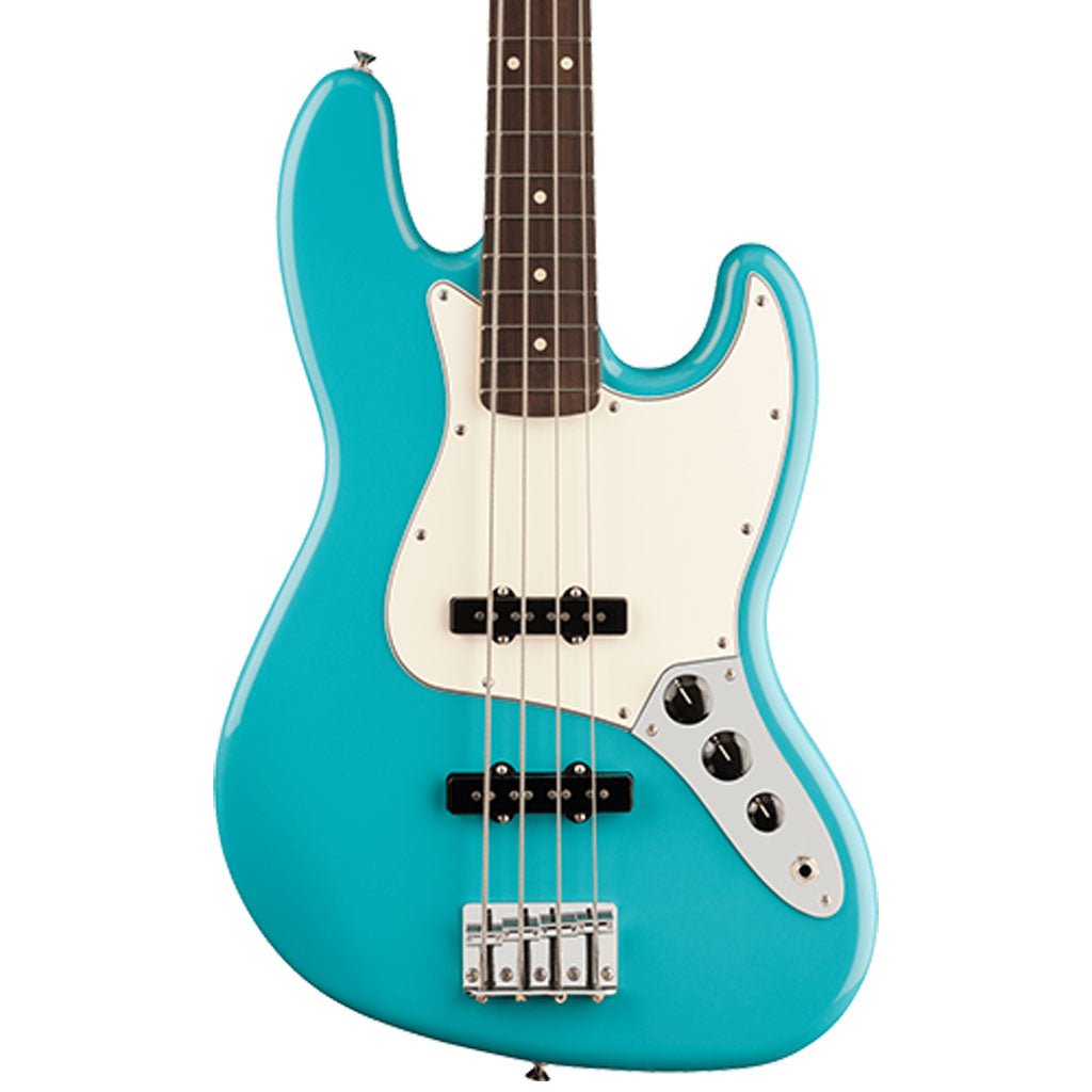Fender Player II Jazz Bass Rosewood Fretboard Aquatone Blue Bass Guitars Sky Music