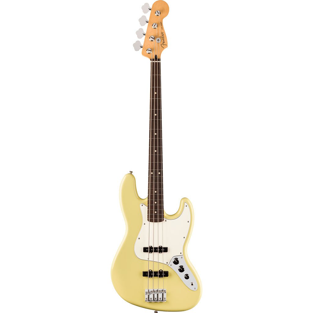 Fender Player II Jazz Bass Rosewood Fretboard Hialeah Yellow Bass Guitars Sky Music