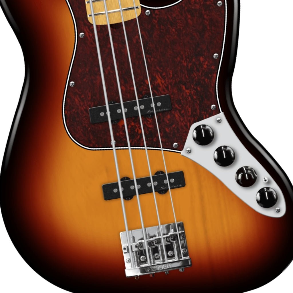 Fender Player II Modified Active Jazz Bass - 3 Tone Sunburst, Maple Fingerboard Bass Guitars Sky Music